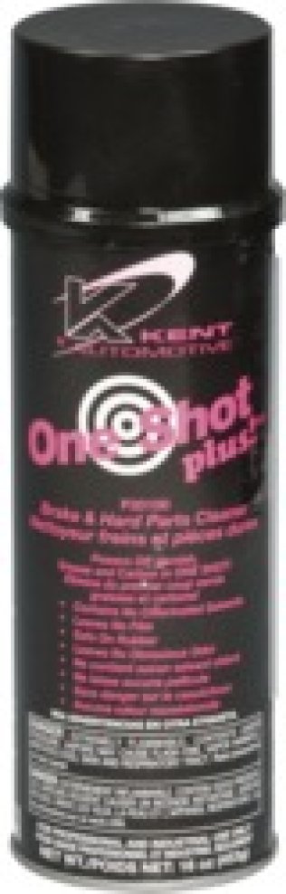 One Shot Plus Non-Chlorinated Brake Parts Cleaner, Colorless, Liquid Form, 75% VOC, 16oz Aerosol (Pack of 12)