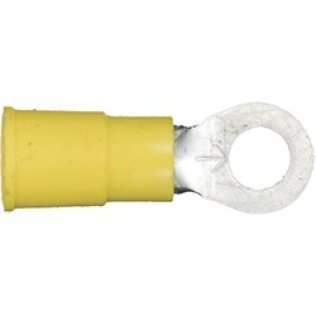 Ring Tongue Terminal, Standard, Vinyl Insulated, 16 to 12 AWG, 10 Stud Size, Blue (Pack of 25)