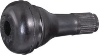 Tubeless Tire Snap-In Valve, 1-1/4" Length, 15" Rim Diameter, 0.625" Hole Diameter (Pack of 10)