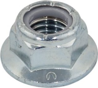 Locknut with Nylon Insert, 18-8 Stainless Steel, Plain Finish, Coarse Thread, 11/16" Across Flats, 7/16-14 (Pack of 25)