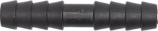 Vacuum Hose Connector, Plastic, 1/4 x 1/4", Tube x Tube (Pack of 10)