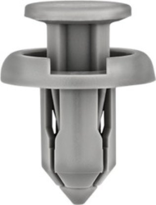 Bumper Push-Type Retainer for Honda, Nylon, Gray, Fits 10mm Hole, 20mm Head, 13mm Stem Length (Pack of 15)