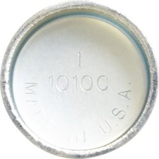 Steel Expansion Plug, Regular Cup, Zinc Plated, Clean Hole with Tuff-Grit™ Screen Mesh, 1" (Pack of 10)