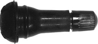 Tubeless Tire Snap-In Valve, 1-1/4" Length, 14" Rim Diameter, 0.453" Hole Diameter (Pack of 10)