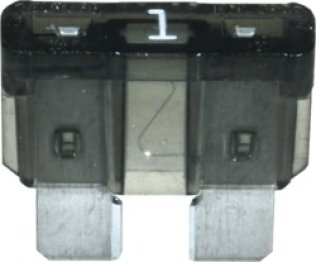 ATO/ATC Fuse with Element Indicator, 1 Amps, Black (Pack of 5)