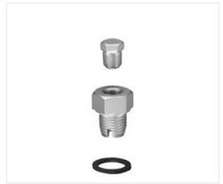 Oversized Metric Self-Tapping Drain Plug with Fiber Gasket, Use to Repair Stripped Oil Pan, M14-1.50 Thread, 19mm Hex (Pack of 5)