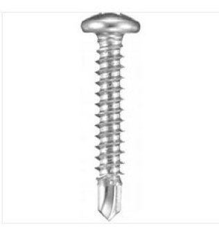 Phillips Pan Head Drill Point Screw, Zinc, #8 Diameter, 1" Length, Resisto Plate TF (Pack of 100)
