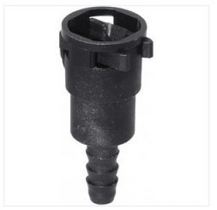 Vehicle Fuel Line Straight Quick Connector for Ford/Mazda, M8-5/16", Nylon, 3/8" Tube Size (Pack of 1)