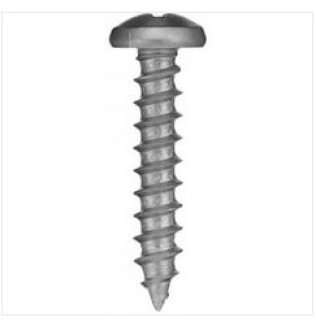 Phillips Pan Head Sheet Metal Screw, 18-8 Stainless Steel, #6 Diameter, 1/2" Length (Pack of 100)