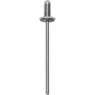 Cab and Exterior Trim Specialty Pull Rivet for Ford, Aluminum/Steel, Black, 4mm Diameter, 1.2-3.2mm Grip Range, 9mm Flange (Pack of 25)