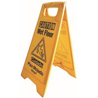 Bilingual Wet Floor Sign