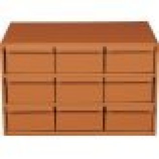 9 Compartment Steel Drawer, 10-3/4" H x 17" W x 11-1/2" D (Pack of 1)