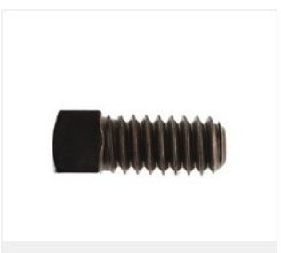 Set Screw, Square Head, Cup Point, Alloy Steel, Black Oxide Finish, Coarse Thread, 3/8-16 x 4" (Pack of 10)