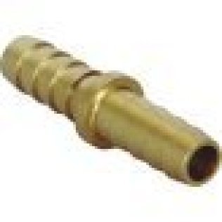 Hose Barb Hose Mender, Brass, 5/16" (-5) x 5/16" (-5), Hose x Hose, 150PSI (Pack of 5)