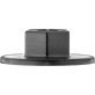 Wheel Well Liner and Splash Shield Nut for Hyundai, Nylon, Black, 14mm Hex Size, 10mm Overall Height, 30mm Flange Diameter (Pack of 15)