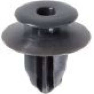 Rocker Molding Retainer for Toyota, Nylon, Charcoal, 13mm Top and 18mm Bottom Head, 9.5 x 13mm Stem Size (Pack of 25)