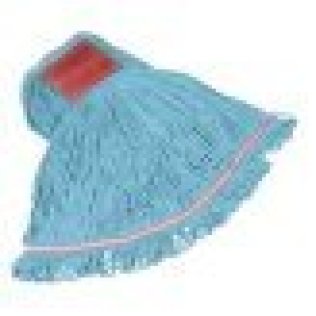 Rubbermaid® Commercial - Swinger Loop® Wet Mop, Red, Large, Cotton/Synthetic Blend, 5" Head Band (Pack of 6)