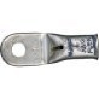 Dual-Lok Battery Cable Lug, 4 AWG, Gray, #10 Stud Size, Fully Annealed, Electrolytic Copper, Electro-Tin Plated (Pack of 20)