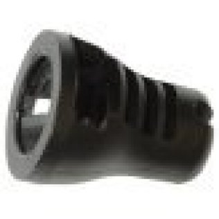 Rear Wheel Apron and Trunk Trim Slot Drive Cap Nut, Fits onto M6-1.0 stud, 19mm Overall Height, Black Nylon (Pack of 25)