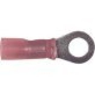 Visa Crimp™ - Ring Tongue Terminal, Nylon Insulated, 16 to 14 AWG, 8 Stud Size, Blue (Pack of 50)