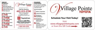 Village Pointe Service Card