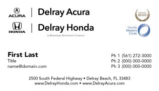Delray Auto Combo Business Card