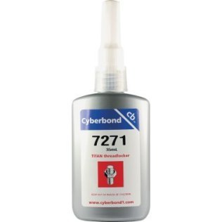Cyberbond - Titan 7271™ Threadlocker, High Strength, Red, Liquid Form, 35ml Bottle (Pack of 1)