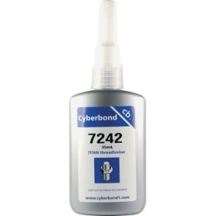 Cyberbond - Titan 7242™ Threadlocker, Medium Strength, Blue, Liquid Form, 35ml Bottle (Pack of 1)
