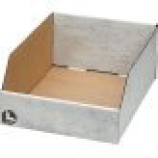 Corrugated Storage Bin, 4-1/2" H x 8" W x 11-3/14" D (Pack of 1)