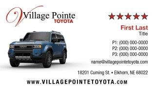 Village Pointe Toyota Land Cruiser Business Card