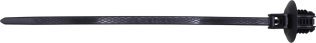 Cable Tie with Oval Tree Mount, 166mm (6-1/2") Length, 1.5-35.0mm Bundle Diameter, Fits 6.5x12.5mm Oval Hole, Black Nylon (Pack of 15)