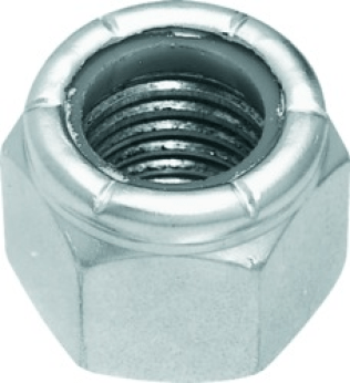 Lock Nut Nylon Insert Grade A Zinc Finish Steel 1/2-13 (50 per pack)