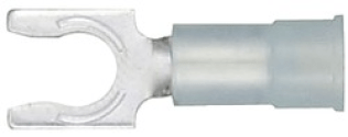 Visa Crimp™ - Snap Locking Spade Terminal 16-14 AWG, Nylon-Insulated, #10 Stud Size, Blue (100 per pack)