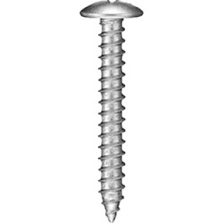 Sheet Metal Screw Phillips Pan Head Zinc Finish Steel #14 x 3/4 (100 per pack)