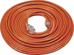 Extension Cord, 50' Length , 12/3 AWG, 15 Amps, 125 Volts, 1,875 Watts, Approvals- UL, CSA, Single Plug, SJTW Cord Type, (Sold Individually)
