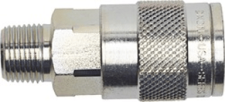 Heavy-Duty Quick Disconnect Coupler Steel 3/8 Tru-Flate Male NPTF 3/8-18 (Pack of 2)