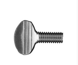 Thumb Screw, Steel, Zinc Finish, Coarse Thread, 3/8-16 x 1-1/4" (Pack of 5)