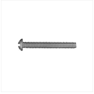 Machine Screw, Slotted Round Head, 18-8 Stainless Steel, Plain Finish, Coarse Thread, #6-32 x 3/8" (Pack of 50)