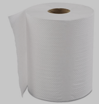 Hardwound Roll White Paper Towels - Affex - 800-feet/6 Rolls