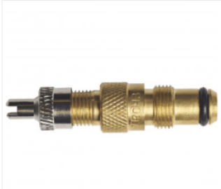 Air/Liquid Tire Valve, New Style Core, Removable Housing with Cap, Tire/Rim Association (Pack of 2)