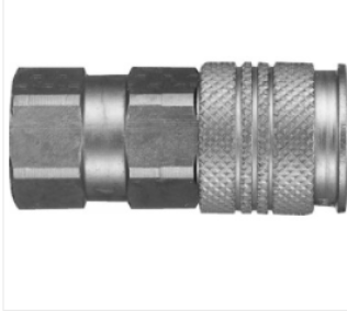 Universal Air Coupler, Brass, 125PSI, Female NPTF, 3/8" Body Size, 3/8-18 Thread Size (Pack of 1)