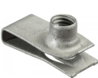 Metric Extruded U-Nut for Ford F-150/250/350 and Mustang, Zinc, M8-1.25 Screw Size, 0.8-4mm Panel Range (Pack of 15)
