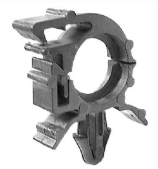 GM Wire Loom Routing Clip, 11/32" Conduit Size ID, 1/2" Conduit Size OD, Black, Nylon, OEM Number-GM 8911473 (Pack of 25)