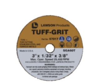 Tuff-Grit - Premium Reinforced Mini Cut-Off Wheel, Zirconium Grain, Type 1, 3/8" Arbor, 4" Diameter, 1/32" Thickness (Pack of 2)