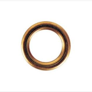 Copper Crushable Drain Plug Gasket Washer, M14 ID x M22 OD, 2mm Thickness (Pack of 50)