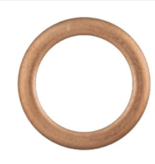 Copper Drain Plug Gasket, Fits for 1700 Drain Plug, 3/4" ID x 1" OD, 0.0937" Thickness (Pack of 10)