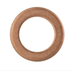 Copper Drain Plug Gasket, Fits for 1565 Drain Plug, 5/8" ID x 1" OD, 0.0937" Thickness (Pack of 10)