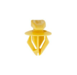 Weatherstrip Retainer for Ford, Nylon, Yellow, 5 x 15mm, 6.5mm Stem Diameter, 8mm Stem Length (Pack of 50)