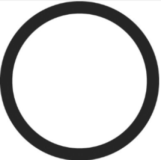 Industrial O-Ring, Nitrile, Black, Dash No. 220, 1-3/8" ID x 1-5/8" OD x 1/8" Thickness (Pack of 25)
