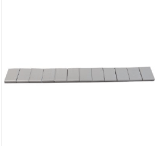 Steel Adhesive Wheel Weight Roll, Powder Coated, 0.25oz Segments, 0.75" Strip Width, 176oz Total, Gray (Pack of 1)